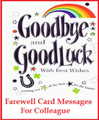 Celebrate this special day with best 4 th of july messages and quotes. Sample Messages And Wishes Farewell Card Wordings For Colleague