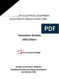 Law and regulation to construction safety. Approval Of Electrical Equipment Electricity Regulations 1994 Info Booklet 2005 Ac Power Plugs And Sockets Components