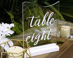 Wedding Table Numbers Clear Acrylic Table Number Wedding Etsy In 2020 Wedding Numbers Wedding Table Numbers Wedding Table