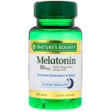Nature S Bounty الميلاتونين 10 ملغ 60 كبسولة Melatonin Sleep Health Pure Ingredients