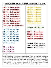 Mungkin untuk sebagian orang masih ada yang asing dengan nomor awalan atau kode prefix 0881, dengan demikian maka sering kali muncul beberapa. Daftar Kode Nomor Telepon Seluler Di Indonesia