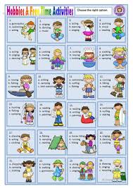 Hobbies And Free Time Activities Worksheet Free Esl Printable Worksheets Made By Teachers Free Time Activities English Activities English Lesson Plans