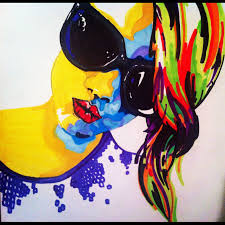 Black Art In America Facebook Abstract Art With Prismacolor Art Markers Www Facebook Com Jessigeorgeart Marker Art Prismacolor Art Art Design