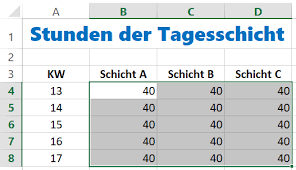 Auf diesem kostenlosen arbeitsblatt für den mathe unterricht in der grundschule sollen die kinder eine tabelle zum kleine einmaleins ausfüllen. Excel Bereich Ausfullen Und Mit Wert Oder Formel Vorbelegen Tippscout De