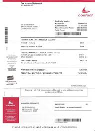 Bill Nz Electric In 2020 Bill Template Photoshop Program Utility Bill