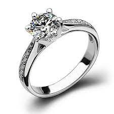 New Unique Aaa Cz Wedding Band 925 Silver Women S Engagement Party Ring Size 4 9 Ebay Prong Engagement Rings Engagement Ring Gift Bridal Engagement Rings