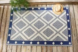 Bestellen sie den kunststoffteppich in verschied. Outdoor Teppich Beige Blau 120x180 Cm Sisal Optik Wetterfest Kunststoff Balkon Kaufen Bei Come4buy Gmbh