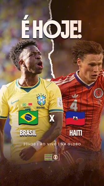 HOJE TEM BRASIL EM CAMPOOOOOOOOOO! , JÁ PODE SEXTAR? O ADM DIZ QUE SIM! 🔥,  A partir de 20h30, você confere Brasil x Haiti na tela da Globo! Vem com a  gente torcer pela nossa Seleção! 🔥, #CopaNaGlobo ...