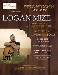 Logan Mize to play at Wellington Memorial Auditorium
