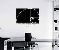 Golden Ratio Wall Decal Design Mural Interior Design Math Etsy Decal Design Wall Decals Diy Wall Decals