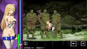Pretty woman in sex with orcs man in Gold Chronic hentai ryona act porn game  - XNXX.COM