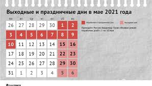 Календарь на май, включая выходные дни в мае, выглядит так (выходные в мае 2021 года выделены курсивом). Kak Otdyhaem V Mae 2021 Goda Kalendar Vyhodnyh Dnej Ria Tomsk