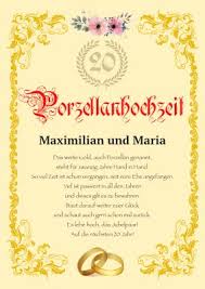 Möchten sie glückwünsche zum hochzeitstag überbringen, können sie dies auch über du suchst ein besonderes geschenk zum 20. Porzellanhochzeit 20 Jahriger Hochzeitstag Hochzeitsurkunde Mit Texteindruck Sofort Down Diamantene Hochzeit Spruche Diamantene Hochzeit Goldene Hochzeit