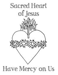 It might be something a young boy would like to color. Look To Him And Be Radiant Sacred Heart Of Jesus Coloring Pages