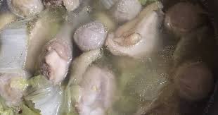 Siapkan mangkuk, isi dengan potongan ayam, ati dan ampela, irisan sosis solo,irisan telur pindang. Resep Sup Ayam Brokoli Wortel Soalan 41