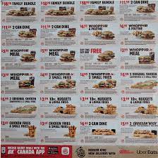At participating restaurants, you'll earn 7 bk ® crowns for every one dollar ($1.00) spent that can be redeemed for free food and beverages. Burger King Mailer Coupons Buy One Whopper Get One Free Whopp Meal For 3 99 More Coupons Canadian Freebies Coupons Deals Bargains Flyers Contests Canada