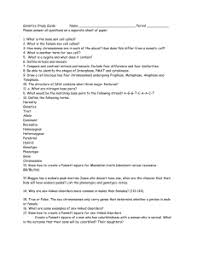 Types of genetic testing include single gene testing, panel testing and large scale genetic or genomic testing. Sbi 3u1 Genetic Continuity Unit Test Review Test Date