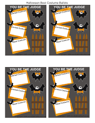 Best Costume Ballots Halloween Costume Contest Free Halloween Costumes Costume Contest