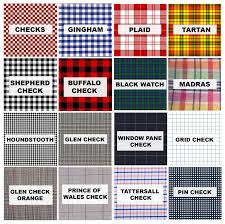 Black And White Checkered Pattern Name A Guide To Plaid Checks Tartan And More Fashion Vocabulary Clothing Fabric Patterns Fashion Terms