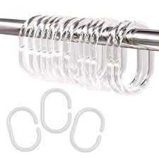 24 Pcs Plastic Shower Curtain Rings Shower Curtain Hooks Best Offer Furniturev Com In 2020 Plastic Shower Curtain Shower Curtain Hooks Curtain Hooks
