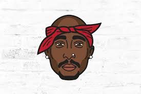 Tupac Shakur Vector Illustration Tupac Art Biggie Smalls Painting Art