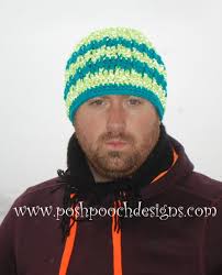 Reflective Front Post Beanie ~ FREE Crochet Pattern