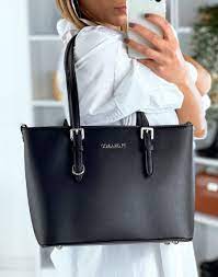 Sac a main simili cuir. Sac A Main Noir En Simili Cuir