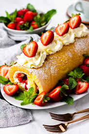 Chocolate & vanilla kek lapis by emma. Fresh Strawberry Cream Japanese Cake Roll Recipe Cart