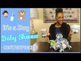 18 boys baby shower centerpieces you ll like shelterness. Diy Dollar Tree It S A Boy Baby Shower Centerpieces Diaper Cake Floral Centerpiece Youtube