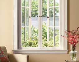 Casement windows are hinged on one side and can swing inwards or outwards by cranking out, pushing, or pulling the window hardware until the desired position is reached. Photo From The Marvin Windows And Doors Gallery Push Out French Casement Casement Windows Marvin Windows And Doors Double Casement Windows