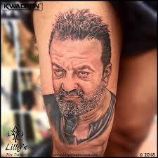 Sanjay Dutt Colour Portrait Tattoo Artist Deepak Vetal Studio Lilly S Fine Tattoo The Great Person In His Life Mr Sanjay Movie Tattoo Tattoos Portrait Tattoo