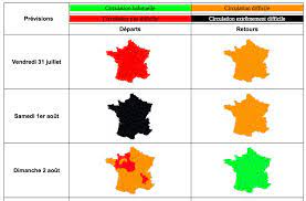 The traffic situation should return to normal come sunday, but bison futé also warns that the increase in traffic may impact the tour de france in the alpes du nord. Drapeau Noir Pour Le Chasse Croise Les Previsions De Circulation Bison Fute Du 31 Juillet Au