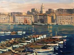 Jean Guindon Le Port De Marseille Fauvist Le Port Painter