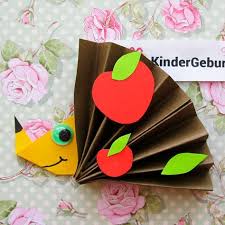 Igel Basteln Anleitung Und Vorlage Zum Kindergarten Und Fur Die Grundschule Basteln Mit Papier Kindergarten Basteln Basteln