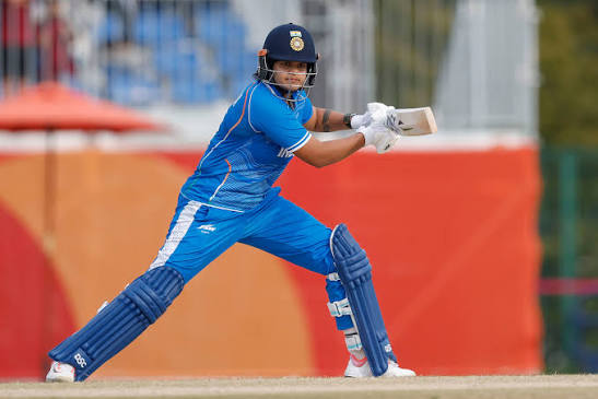 India qualify for the semifinals! Shafali Verma strikes an unbeaten 15-ball  40 as India beat Japan by 8 wickets with 15 overs to spare 😲 . . . [Asian  Games cricket, Women's