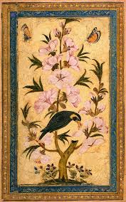 Bird Perching On A Blossoming Branch Art Animal Paintings Islamic Art