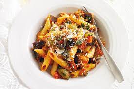 Get the recipe for pasta with red pepper alfredo ». Low Cholesterol Pasta Eggplant Caponata