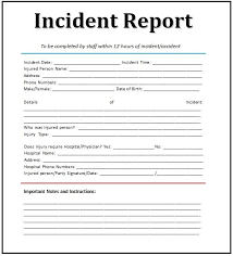 Incident Report Templates 4 Free Word Pdf Formats Incident Report Form Incident Report Report Template