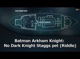 There are 3 riddles in stagg enterprises airships. Batman Arkham Knight No Dark Knight Staggs Pet Riddle Arkham Knight Batman Arkham Knight Batman Arkham