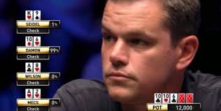 Watch Matt Damon give away his huge World Series of Poker hand with a bad  acting job