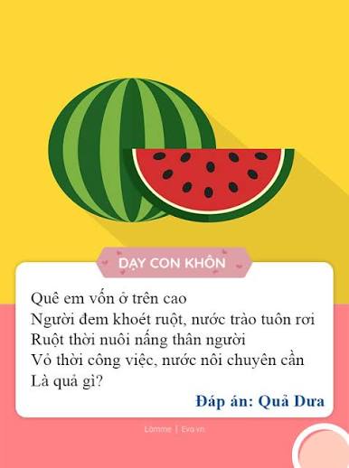 Câu đố về một số loại trái cây | Trường Mầm non 20/10