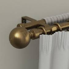 قضبان ستارة مزدوجة160 310 ذهبي Curtains Accessori Window Furnishing Home Finishing Home Improvement Saco Store