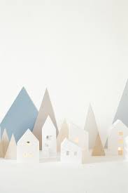 Maisons Photophores Heju 3 Photophore Vitrine Noel Maison En Carton