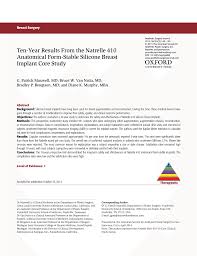 Pdf Ten Year Results From The Natrelle 410 Anatomical Form