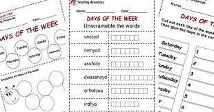Maybe you would like to learn more about one of these? Days Of The Week Worksheets Pdf