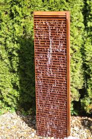 Wasserspiel Set Wasserwand Lamelle 150cm Cortenstahl Gartenbrunnen Edelrost Wasserwand Garten Gartenbrunnen Garten
