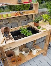 Gsc Potting Bench With Shelves Pallet Garden Benches Potting Bench Plans Potting Bench