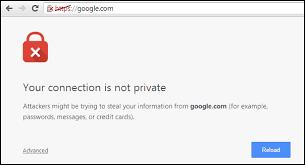 After scrolling to the bottom of the screen, click the reset (restore settings to their original defaults) button. How To Fix Warning Your Connection Is Not Private Error