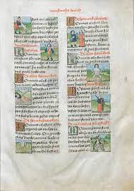 5th Century Illuminated Manuscript Of Thomas Of Cantimpre S De Rerum Natura Sheet Showing Monstruous Human Bein Illuminated Manuscript Thomas Medieval Period