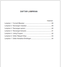 Pencantuman kata epidemi didasarkan pada keberadaan kata tersebut dalam makalah. Contoh Daftar Lampiran Pada Laporan Pkl Seputar Laporan